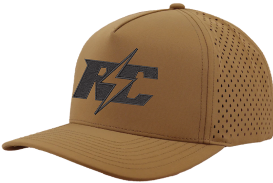 XL 5 Panel Perforated Curved Bill Snapback