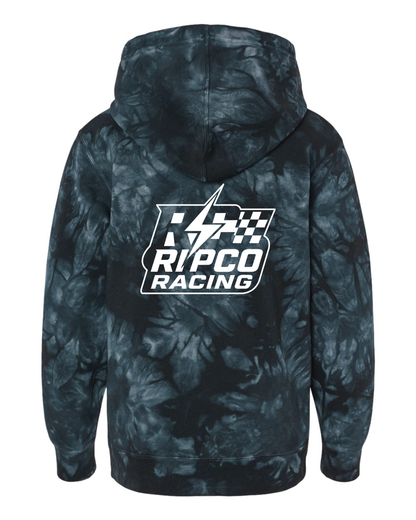 Youth Tie-Dye Checkered Ripco Racing Hoodie