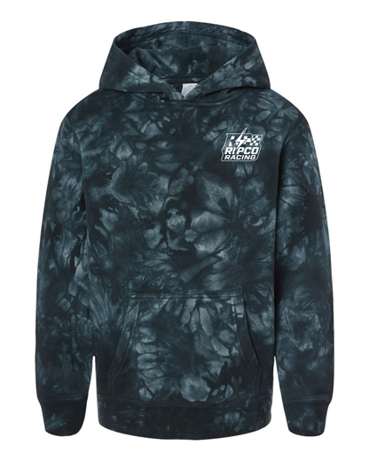 Youth Tie-Dye Checkered Ripco Racing Hoodie